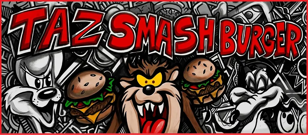 Taz Smash Burger menu